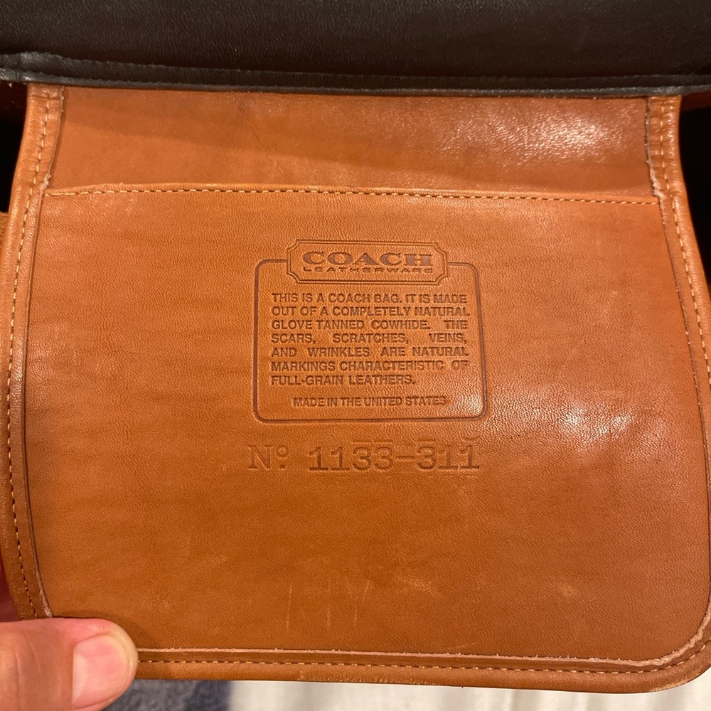 Vintage Coach Smooth Black Leather Metropolitan Briefcase Adj Strap 1133-311 OBO - Picture 2 of 16